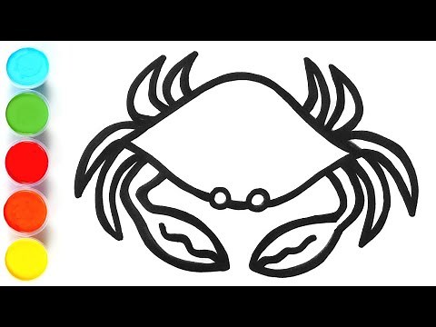 How to Draw a Blue Crab | Watercolor Drawing and Painting for Kids