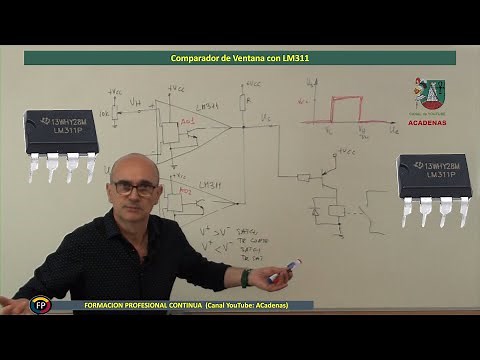 How does the window comparator work with LM311 (Class 74.1)