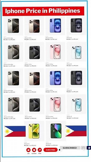 📱 iPhone Price in the Philippines 🇵🇭 | Magkano ang iPhone? #iphone #pricedotph