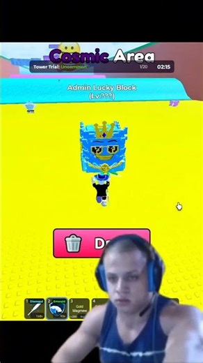 Admin Luck Block Again! #shorts #roblox