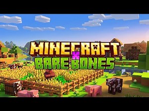 MCPE Bare Bones Texture Pack! Gameplay (Trailer Like Graphics) - Minecraft Bedrock 1.21