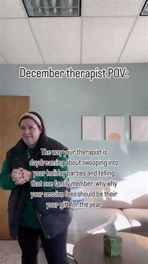 Kara Kushnir (PMH-C, EMDR) | “Your therapist may daydream about dramatically swooping into your holiday party like: 🚪💥 ‘ABSOLUTELY NOT, PUT THE MASHED POTATOES DOWN AND... | Instagram