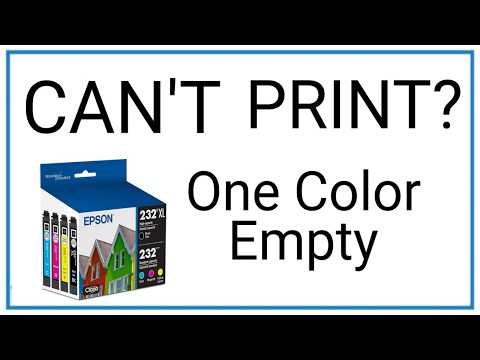 Printer Won't Work if Any Other Cartridge is Empty - Epson XP-4200