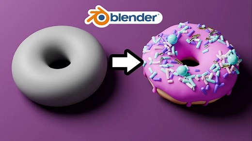 Blender 4.0 零基础新手入门教程｜经典款甜甜圈建模｜学起来很舒服