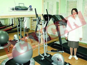 Sala de gimnastica pentru micutii pacienti