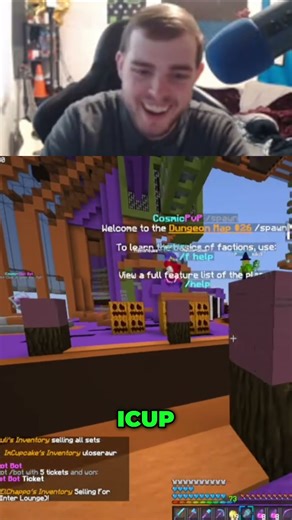 Minecraft iCup Faction Trials: Cool Client, Mini-Games, and Loot! #shorts