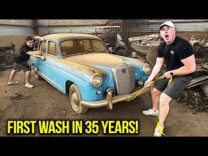 We Cleaned a 1960 Mercedes That Sat for 35 Years | Unreal Results!