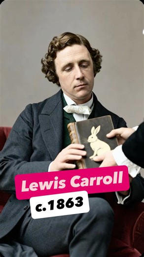 Lewis Carroll, 1863 This image shows author and photographer Lewis Carroll (born Charles Lutwidge Dodgson, 1832–1898) in a contemplative moment, holding a camera lens—a fitting symbol of his lifelong fascination with both art and science. The original photograph was taken in 1863 by Oscar G. Rejlander, one of the pioneers of photographic composition and portraiture. Carroll, best known for writing Alice’s Adventures in Wonderland (1865), was also deeply involved in early photography, capturing p