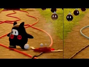 Pauline flattened - Super Mario Party Jamboree - Flattened girl