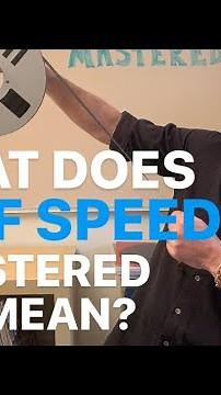 WHAT IS HALF SPEED MASTERING A VINYL RECORD?