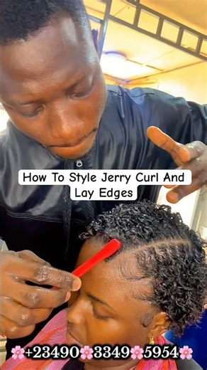 How To Lay Edges And Style Your Jerry Curl #jerrycurl #jhericurl #jerrycurly #jerrycurls