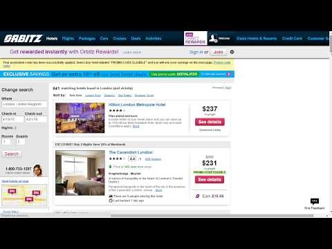 How to use a promo code at Orbitz