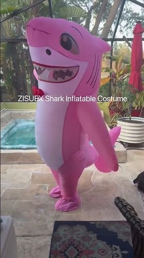 ZISUEX inflatable shark costume for party，OEM service