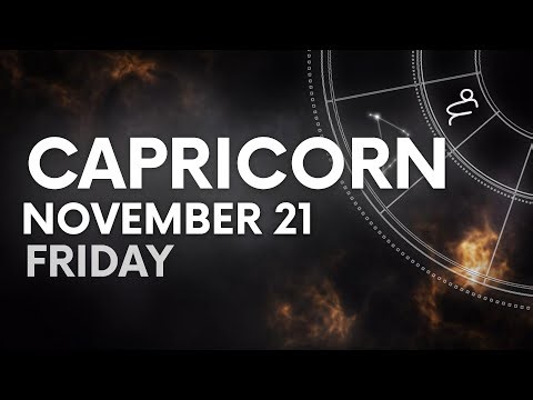 CAPRICORN - TODAY HOROSCOPE - NOVEMBER 21, 2025