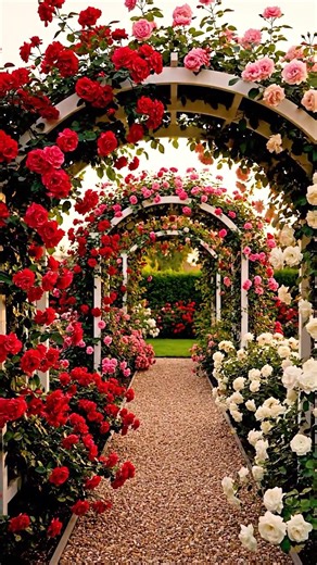 Backyard Garden Paths Covered in Roses – Pure Inspiration
