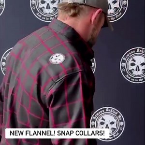 Introducing our First Flannel For Fall 2023! Made with all new Invisible snap down collars. You asked and we listened, this is our best flannel to date. | Demons Behind Me Inspirational Clothing & Apparel