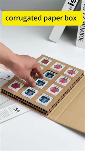 Designed corrugated packing box 😆✨#giftpacking #paperboxes #ODM #fyp #corrugatedpaper