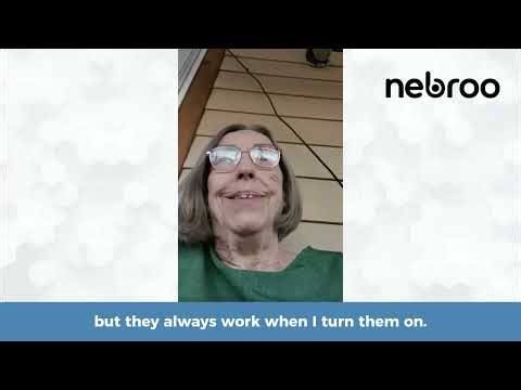 "I Am Not Getting Any Background Noise, They Are Easy To Use, I Am Happy With Nebroo Aids"