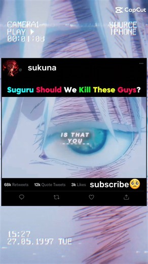 Suguru Should We Kill These Guys? 🩸#jjk