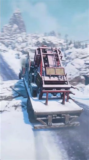 Gerlinger G900A | Transporting the coiled Tubing Trailer | Snow runner