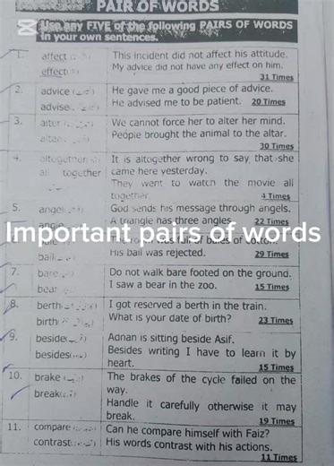 Most important pair of words for class ten best of luck students #foryoupage #trending #trendingvideo #classtenstudents