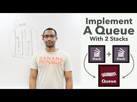 Implement A Queue Using Stacks - The Queue ADT ("Implement Queue Using Stacks" on LeetCode)