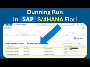 SAP S/4HANA Dunning Run in Fiori Explained | Step-by-Step Dunning Process Tutorial