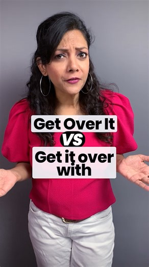 Confusing English Phrases 'Get Over It vs Get It Over With' 😌 |STOP Mixing Up These English Phrases 👉All Online English Course Details - https://www.letstalk.academy/s/store OR 👉Send 'HI' on WhatsApp no - 919324246223 Master the difference between "Get over it" and "Get it over with" in just 60 seconds! This quick English tutorial clarifies exactly when to use each phrase with practical examples that make the distinction crystal clear. Learn why "Get over it" means to recover from a difficult