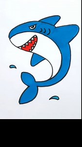 Easy trick to draw a Shark 🦈🦈🦈 . #drawingtutorial #drawingideas #creative #shark #fbreelsfypシ゚viralシ | Easy drawing for kids24