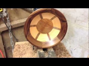 Making a segmented bowl on the wood lathe