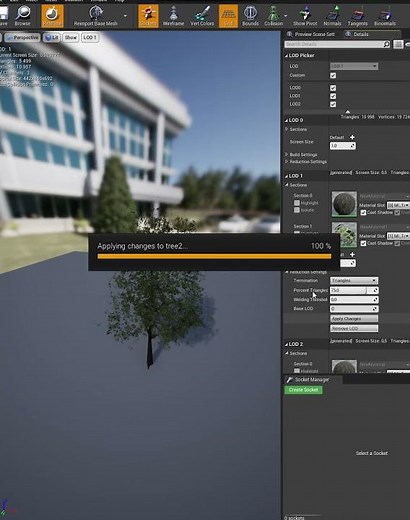 Optimization project in Unreal Engine 5.6 - Level of Detail LOD #unrealengine #tips #optimization