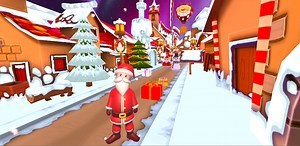 santa runner (android) by zeklat games