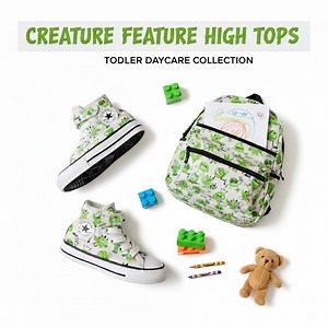 Converse Creature Feature High Tops Toddler Size 5 Canvas