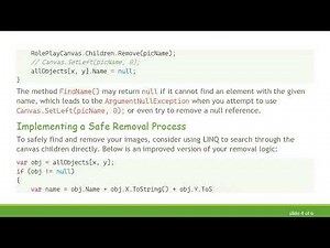 How to Fix ArgumentNullException When Removing an Image from a Canvas in WPF C#