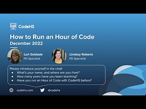 CodeHS Webinar: How to Run an Hour of Code with CodeHS