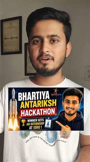 Internship at ISRO | Bhartiya Antariksh Hackathon 2026 ‪@isroofficial5866‬ #hackathon #internship