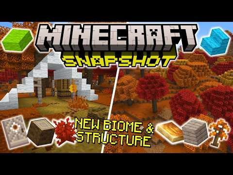 NEW Dappled Forest, Abandoned Camps & Poplar Wood + Wool Stairs & Slabs | Minecraft 26.3 Snapshot 1