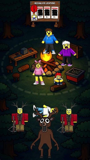 2D Animation – 99 Nights in the Forest Roblox (Funny Moment)