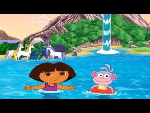 Dora and buji swimming drawing tutorial | colouring book adventure of Dora