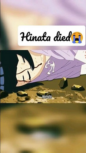 hinata died in Boruto 😭 Boruto cries hinata saying boruto as her last word #hinata #naruto #boruto