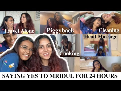 SAYING YES TO MRIDUL FOR 24 HOURS | COOKING, CLEANING, TRAVELLING ALONE AND MORE🙈 | KASHISH
