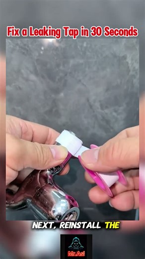 “Fix a Leaking Tap in 30 Seconds – Simple DIY Hack #diy #lifehacks
