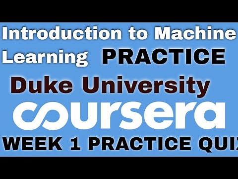 Introduction to Machine Learning week 1 Practice quiz answers | Duke University | Solutions Hub