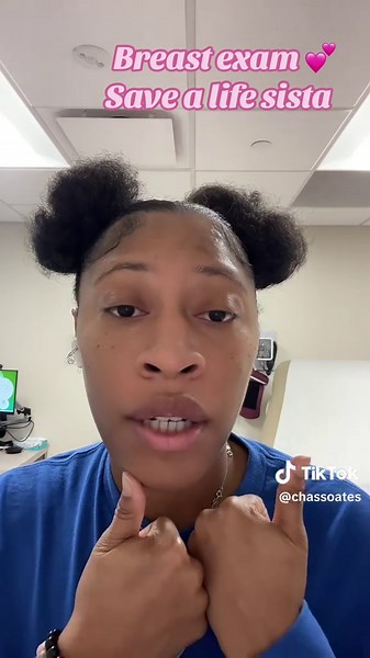 Yall better do doing self breast exams 💕 #breastcancerawareness #💕 #Breastexam 💕 Save a life sista