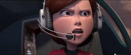 Los Increíbles: Escena de Elastigirl en el Avión