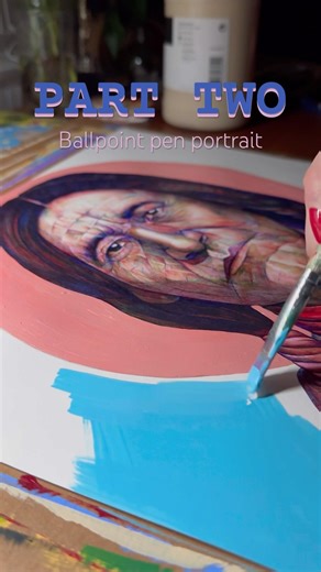 Drawing complete! Ballpoint pen Native American man portrait! #ballpointpendrawing #artist #native