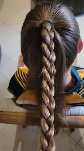 Easy Crisscross Braid Ponytail | 5 Minute School Hairstyle