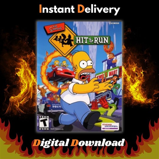 The Simpsons Hit & Run PC Digital Download | Full Game | Retro Classic Video Game (read Description) - Etsy