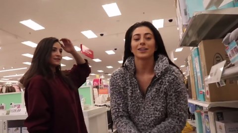 Lighthearted bucket challenge with a gymnast twist