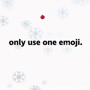 42 reactions · 11 shares |  On the first day of Christmas, RNIB said to me....only use one emoji. [Video description: A karaoke style video with a festive bauble bouncing along the words as they’re sung, against a background that changes from white to green to red, while snowflakes fall. “Only use one emoji” - a big Santa emoji appears] | RNIB | Facebook